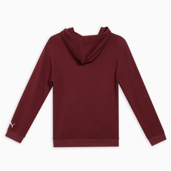 SUPER PUMA Kids' Relaxed Fit Graphic Hoodie, Ruby Shimmer, extralarge-IND