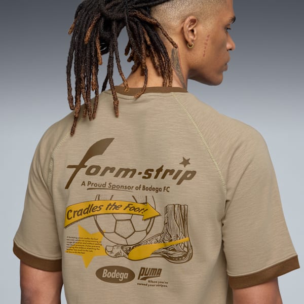 PUMA x BODEGA Men's Ringer Tee, Ice Coffee, extralarge