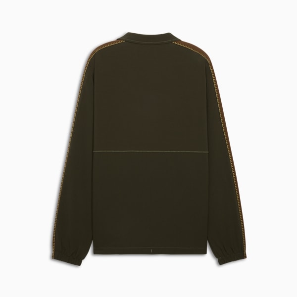 PUMA x BODEGA T7 Men's Coach's Jacket, Dark Olive, extralarge