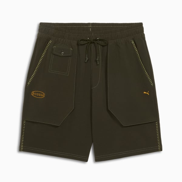 PUMA x BODEGA Men's Shorts, Dark Olive, extralarge