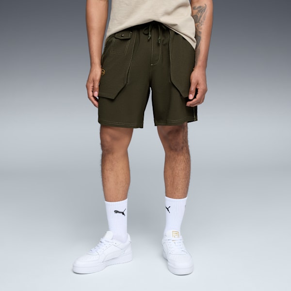PUMA x BODEGA Men's Shorts, Dark Olive, extralarge