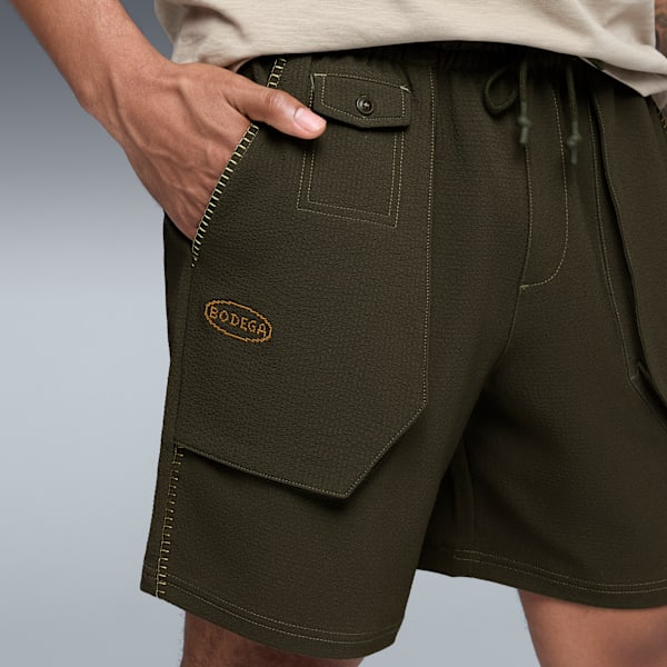 PUMA x BODEGA Men's Shorts, Dark Olive, extralarge