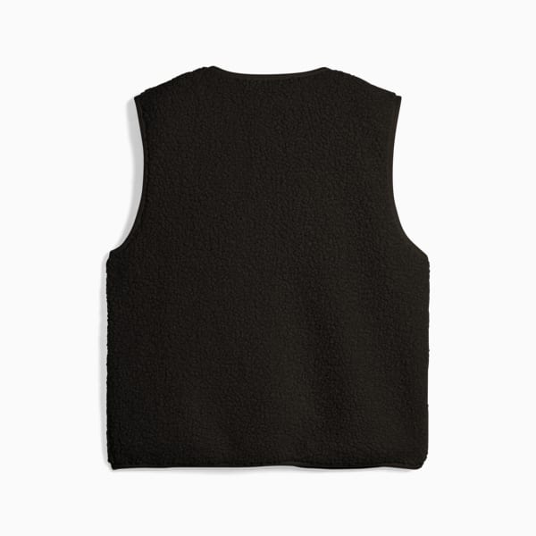 PUMA Wardrobe Essentials Women's Fleece Vest, PUMA Black, extralarge
