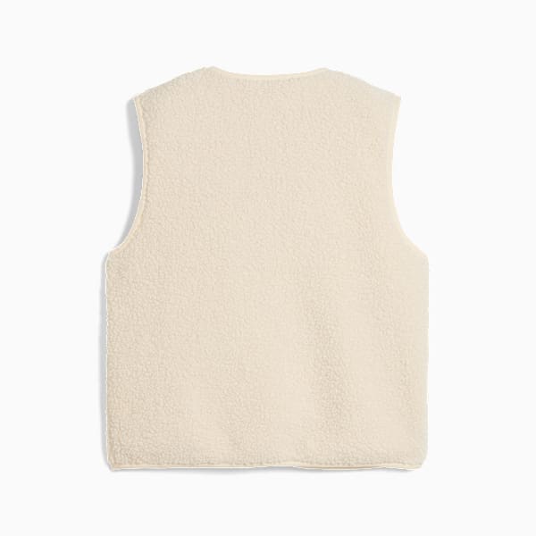 PUMA Wardrobe Essentials Women's Fleece Vest, Alpine Snow, extralarge