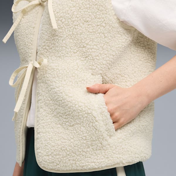 Wardrobe Essentials Polar Fleece Gilet Women, Alpine Snow, extralarge-GBR