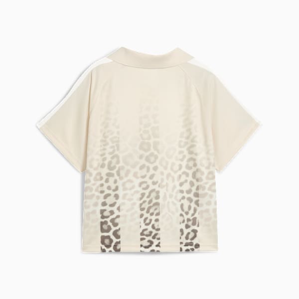 LEO LUXE Football Jersey Women, Alpine Snow-AOP, extralarge