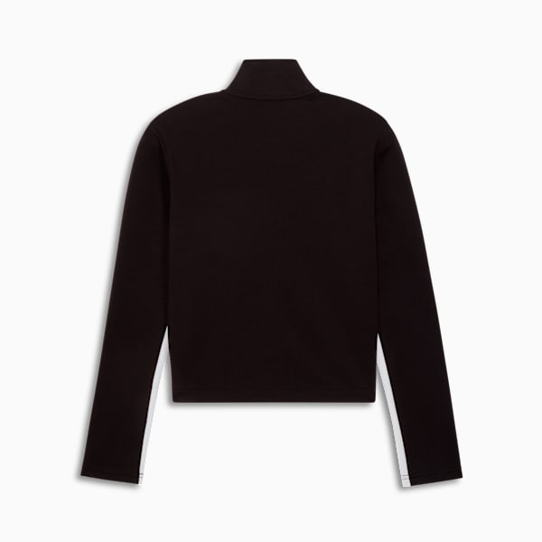 T7 Slim Short Track Jacket Women, PUMA Black-PUMA White, extralarge