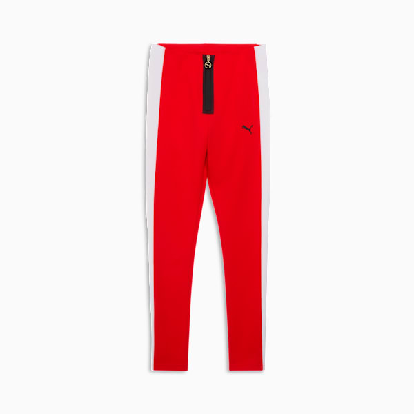T7 Zip Leggings Women, For All Time Red-PUMA White, extralarge