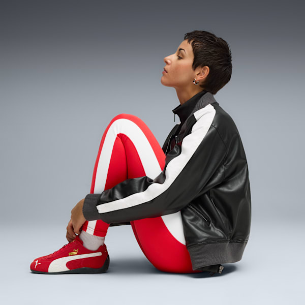 T7 Zip Leggings Women, For All Time Red-PUMA White, extralarge