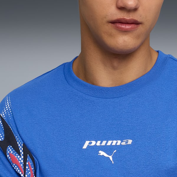 PUMATECH-X Boxy Tee Men, Mountain Blue, extralarge