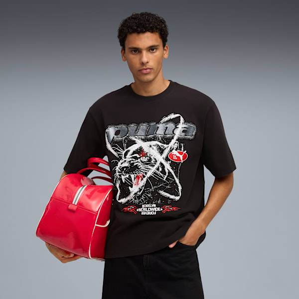 PUMATECH-X Washed Boxy Tee Men, PUMA Black, extralarge