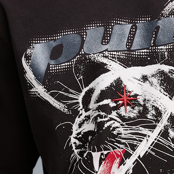 PUMATECH-X Washed Boxy Tee Men, PUMA Black, extralarge