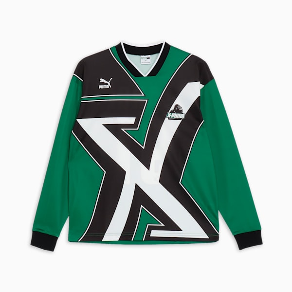 ユニセックス PUMA x XLARGE T7 フットボール シャツ, Archive Green, extralarge-JPN