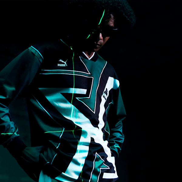 ユニセックス PUMA x XLARGE T7 フットボール シャツ, Archive Green, extralarge-JPN