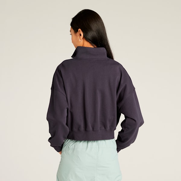 ウィメンズ ワードローブ ESS＋ ハーフジップ スウェット, New Navy, extralarge-JPN