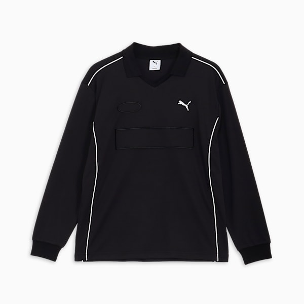 ユニセックス ワードローブ ESS＋ フットボール パイピング 長袖 シャツ, PUMA Black, extralarge-JPN