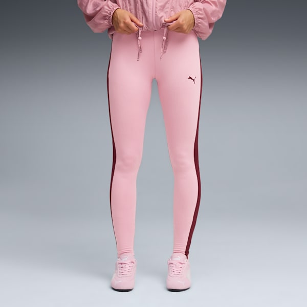 T7 Leggings Women, Poised Pink-Ruby Shimmer, extralarge