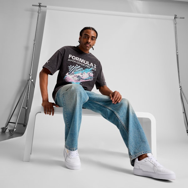 Formula 1® Miami Splash Men's Graphic Tee, PUMA Black, extralarge