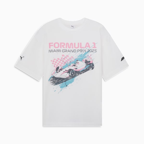 Formula 1® Miami Splash Men's Graphic Tee, PUMA White, extralarge