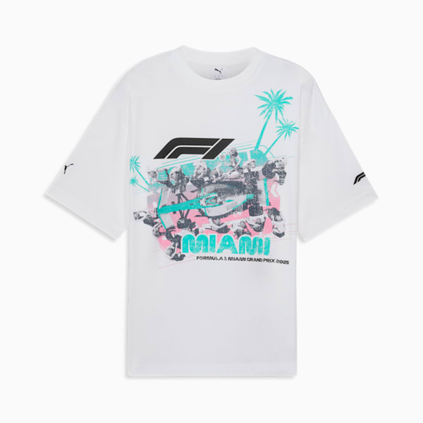 F1® Miami Pitstop Men's Graphic Tee, PUMA White, extralarge