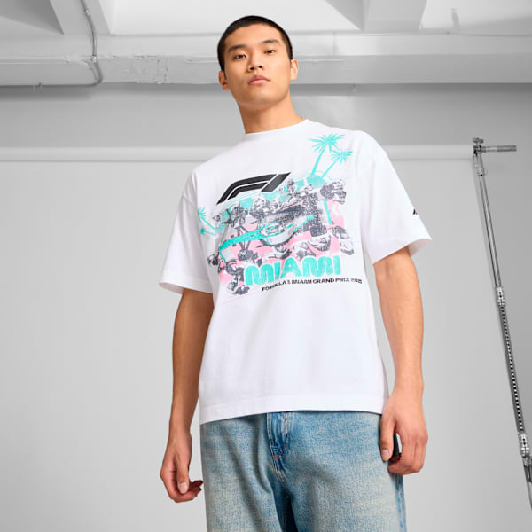 Formula 1® Miami Pitstop Men's Graphic Tee, PUMA White, extralarge