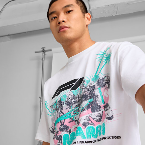 Formula 1® Miami Pitstop Men's Graphic Tee, PUMA White, extralarge