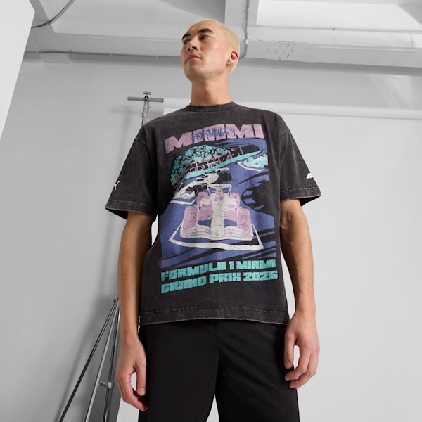 F1® Miami Men's Graphic Tee, PUMA Black, extralarge