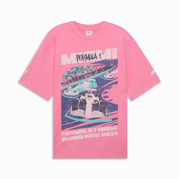 F1® Miami Men's Graphic Tee, Fast Pink, extralarge
