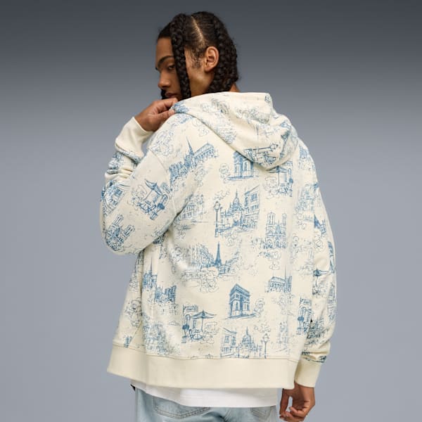 FENTY x PUMA x SMURFS Toile Zip-Up Hoodie Unisex, Deep Dive-AOP, extralarge