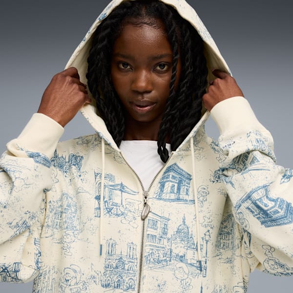 FENTY x PUMA x SMURFS Toile Zip-Up Hoodie Unisex, Deep Dive-AOP, extralarge