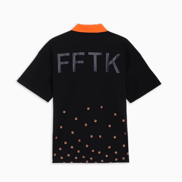 メンズ ゴルフ PUMA x FFTK AOP 半袖 ポロシャツ, PUMA Black, extralarge-JPN