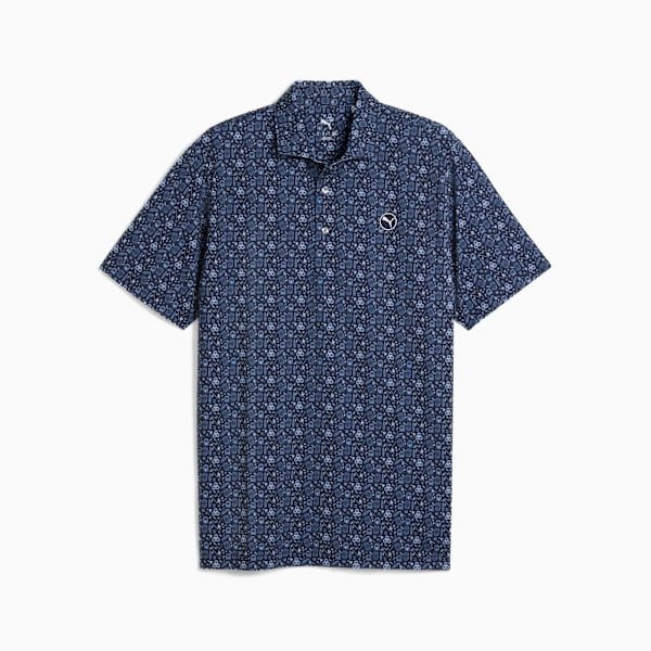 MATTR Port Golf Polo Men, White Glow-Deep Navy, extralarge-GBR