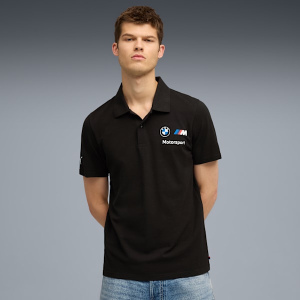 BMW M Motorsport Essentials Men's Polo, PUMA Black, extralarge-IND