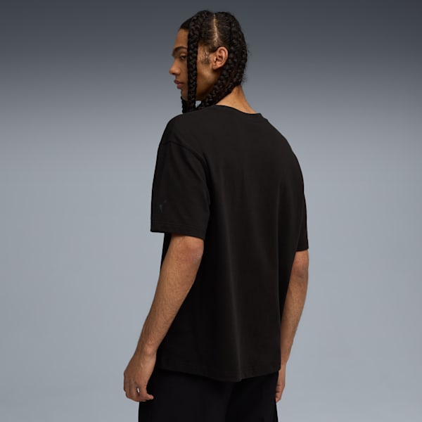 PUMA x SKEPTA Men's Relaxed Fit Cotton T-shirt, PUMA Black, extralarge-IND