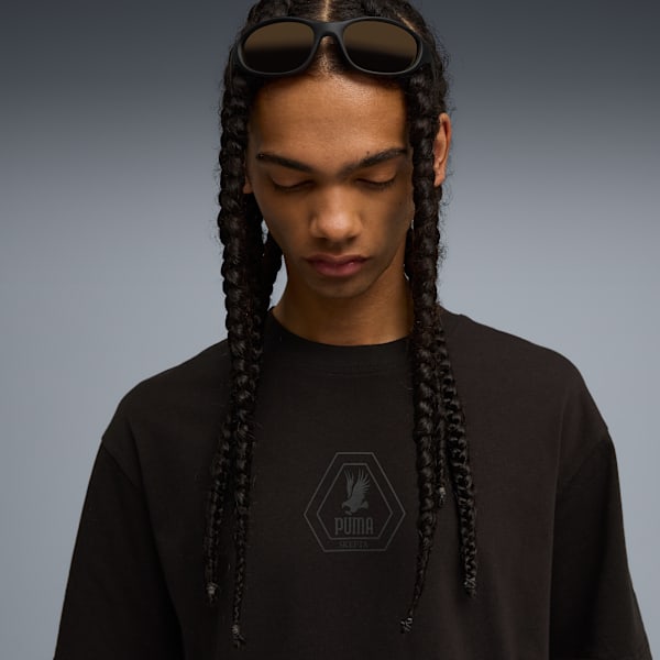 PUMA x SKEPTA Men's Relaxed Fit Cotton T-shirt, PUMA Black, extralarge-IND