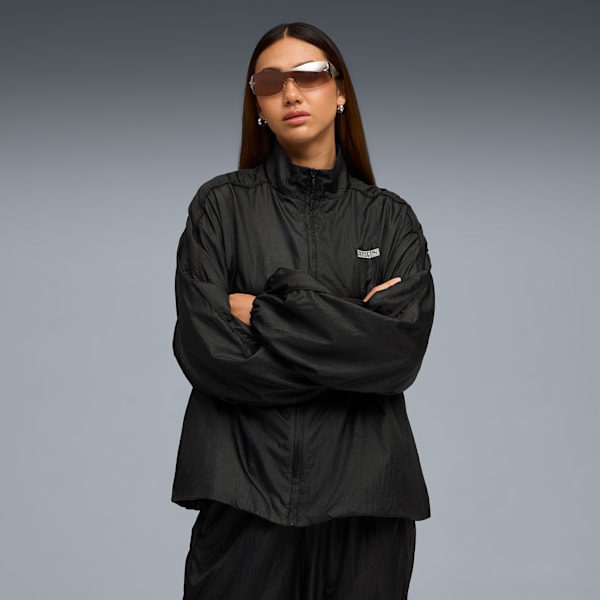 PUMA x ROSÉ Women's T7 Track Jacket, PUMA Black, extralarge-IND