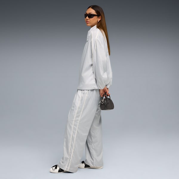 PUMA x ROSÉ Women's T7 Track Pants, Silver Mist, extralarge-IND