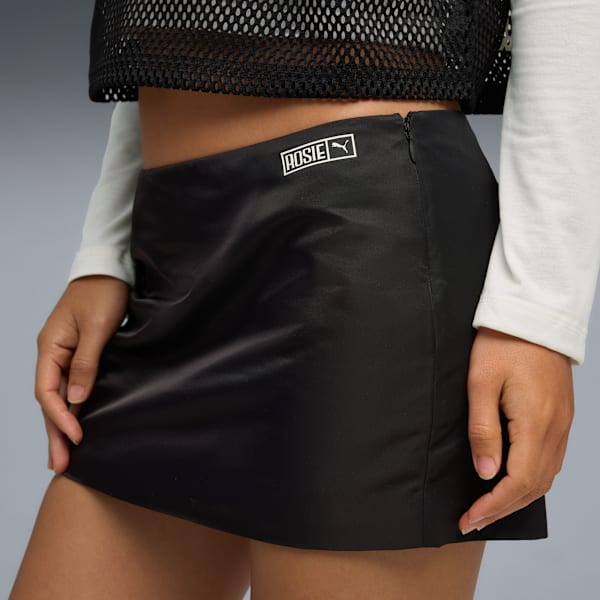 PUMA X ROSÉ Micro Mini Skirt, PUMA Black, extralarge