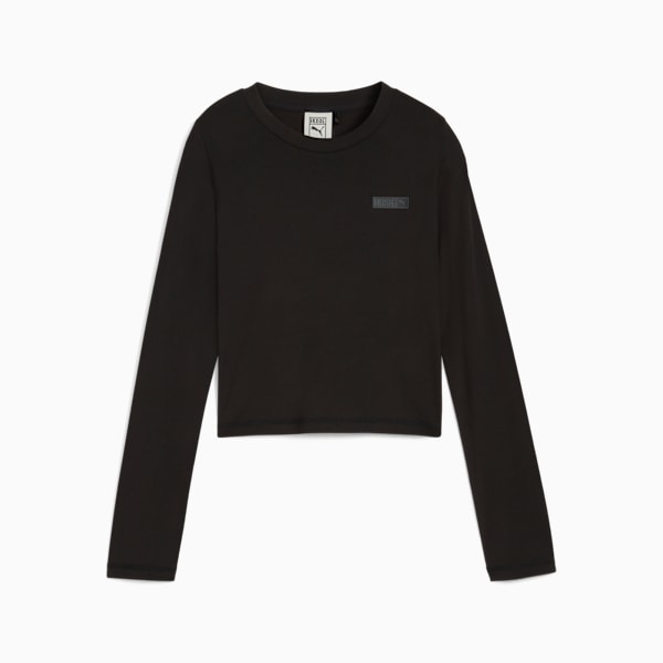 PUMA x ROSÉ Long Sleeve Tee Women, PUMA Black, extralarge