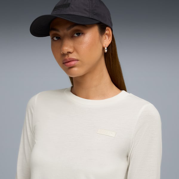 PUMA x ROSÉ Long Sleeve Tee Women, Warm White, extralarge
