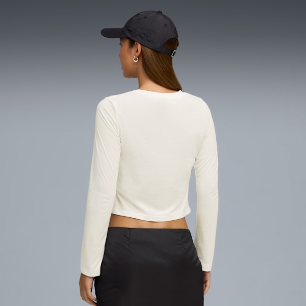 PUMA x ROSÉ Long Sleeve Tee Women, Warm White, extralarge