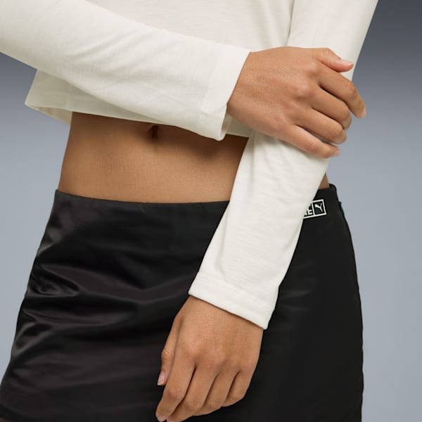 PUMA x ROSÉ Long Sleeve Tee Women, Warm White, extralarge