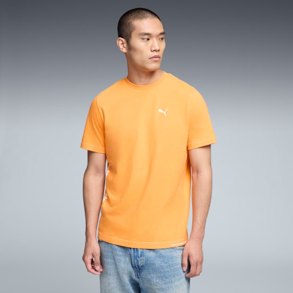 LV Graphic Relaxed Tee Men, Orange Glo, extralarge