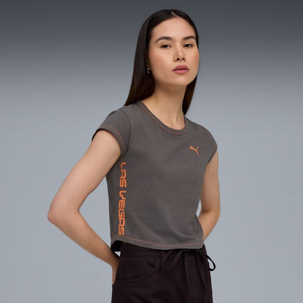FUTURE.PUMA.ARCHIVE LV Tee Women, Dusky Gray, extralarge