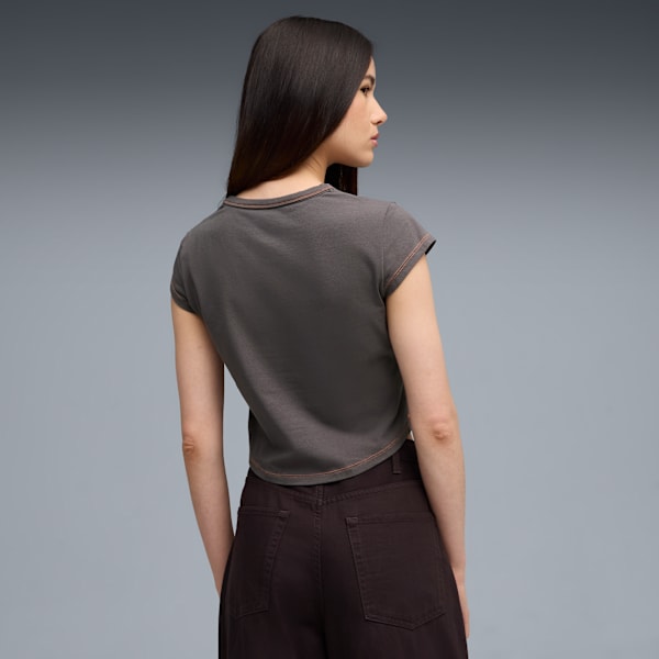 FUTURE.PUMA.ARCHIVE LV Tee Women, Dusky Gray, extralarge