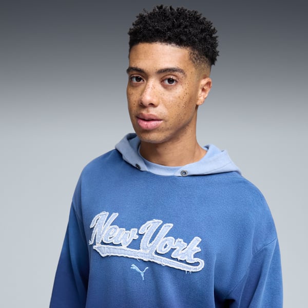 Wardrobe Essentials NYC Hoodie Men, Persian Blue, extralarge