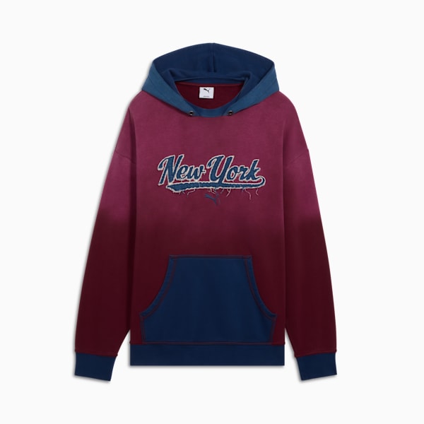 Wardrobe Essentials NYC Hoodie Men, Ruby Shimmer, extralarge