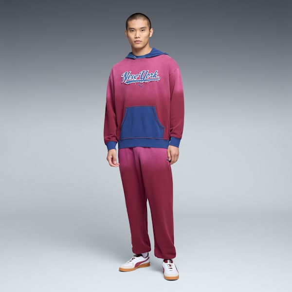Wardrobe Essentials NYC Hoodie Men, Ruby Shimmer, extralarge