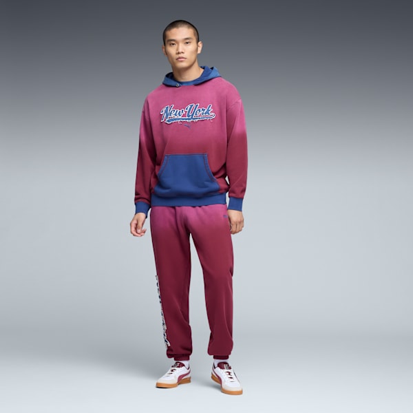Wardrobe Essentials NYC Sweatpants Men, Ruby Shimmer, extralarge