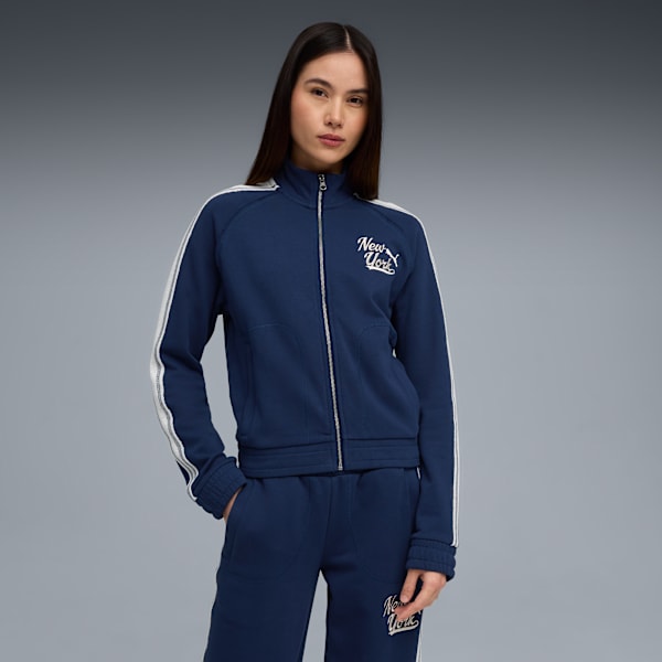 T7 NYC Track Jacket Women, Persian Blue, extralarge